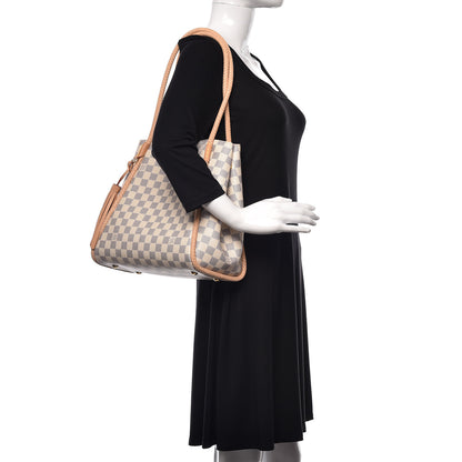 Louis Vuitton Damier Azur Propriano Rose Ballerine 2 of 12