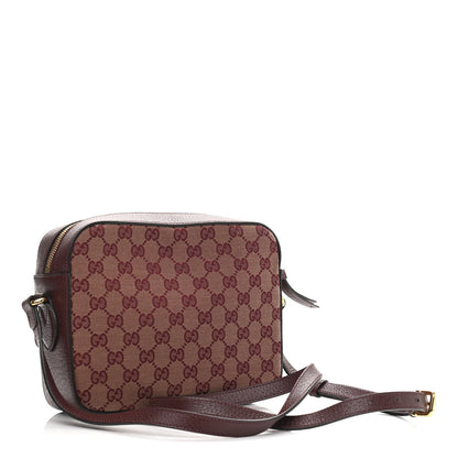 Gucci Monogram Textured Dollar Calfskin Small Horsebit 1955 Shoulder Bag Sahara Rubino Chardonnay 3 of 10