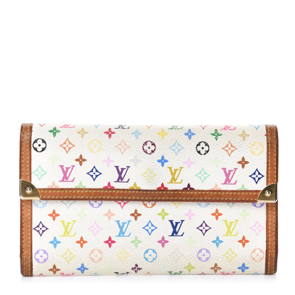 Louis Vuitton Monogram Multicolor Porte Tresor International Wallet White 1 of 7