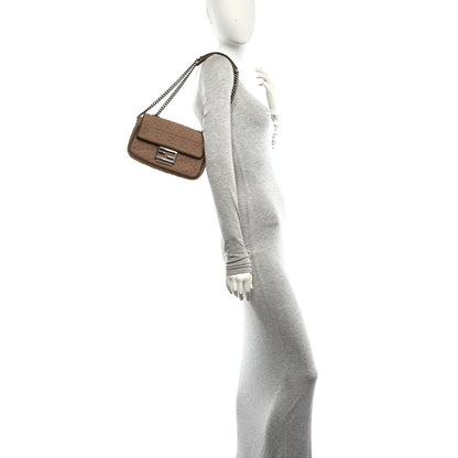 Fendi Technical Fabric FF Midi Chain Baguette Sand 2 of 10