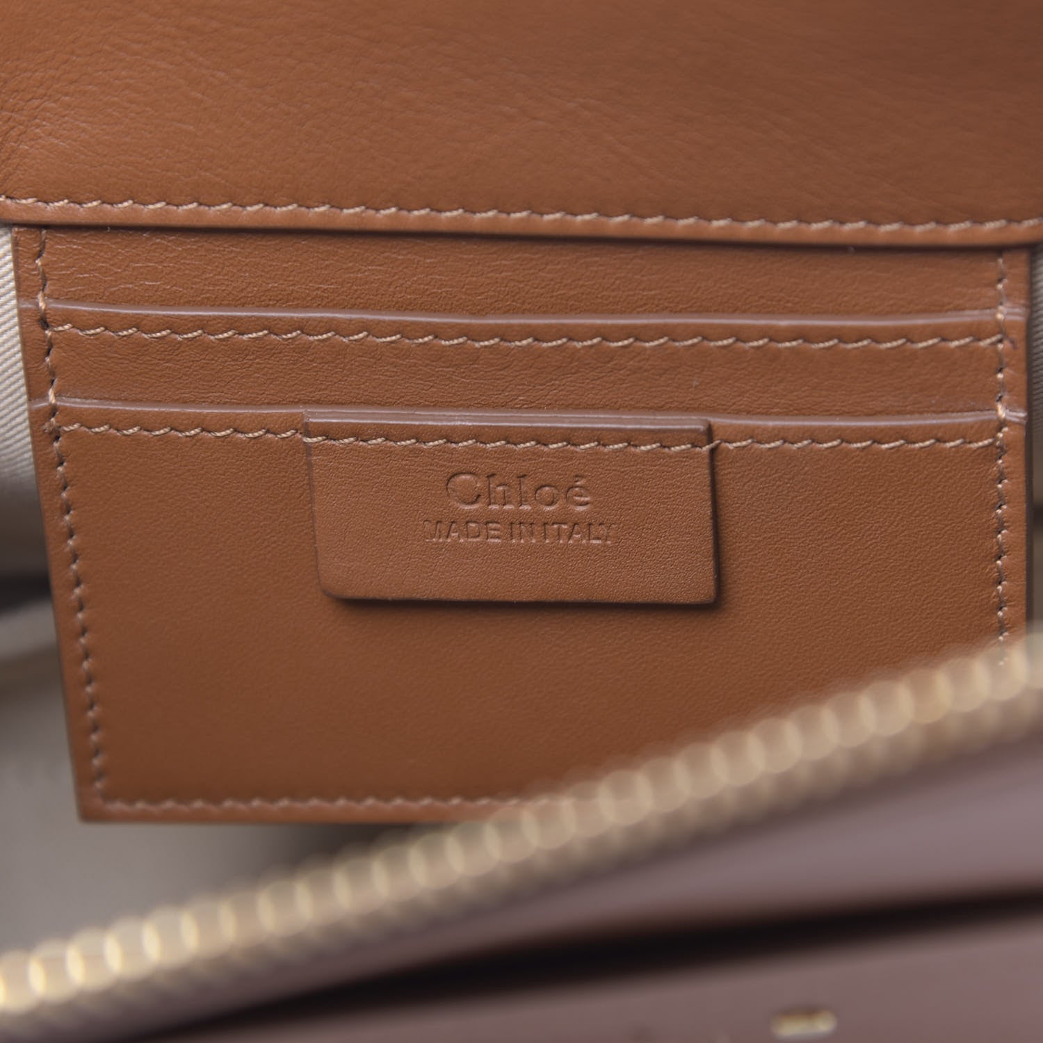 Chloe Calfskin Suede Small Roy Bag Caramel 5 of 8