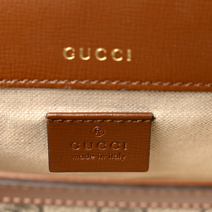 Gucci GG Supreme Monogram Web Mini Horsebit 1955 Shoulder Bag Beige Brown Sugar 6 of 10