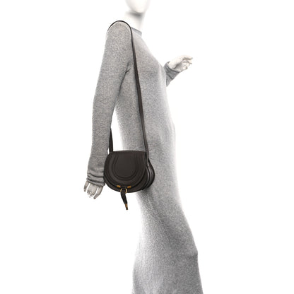 Chloe Grained Calfskin Small Marcie Round Crossbody Bag Bold Brown 2 of 11