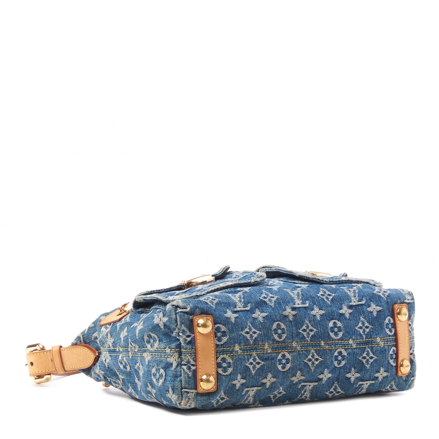 Monogram Denim Baggy PM Blue