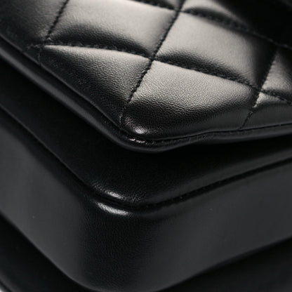 Chanel Lambskin Quilted Small Trendy CC Dual Handle Flap Bag Black 10 of 14