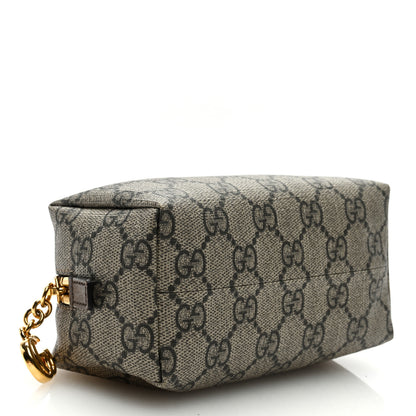 Gucci Soft GG Supreme Monogram Calfskin Small Ophidia Cosmetic Case Beige Ebony New Acero 4 of 7