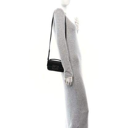 Fendi Silk Satin Phone Baguette Black 2 of 9