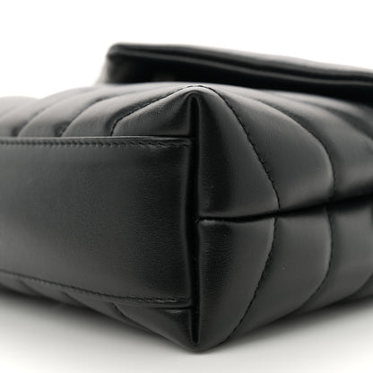 Saint Laurent Calfskin Y Quilted Monogram Monochrome Toy Loulou Crossbody Bag Black 10 of 10