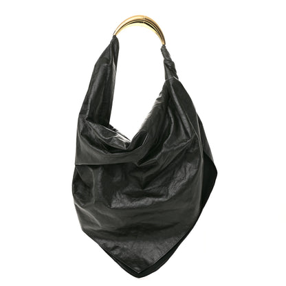 Bottega Veneta Calfskin Foulard Shoulder Bag Dark Green 1 of 11