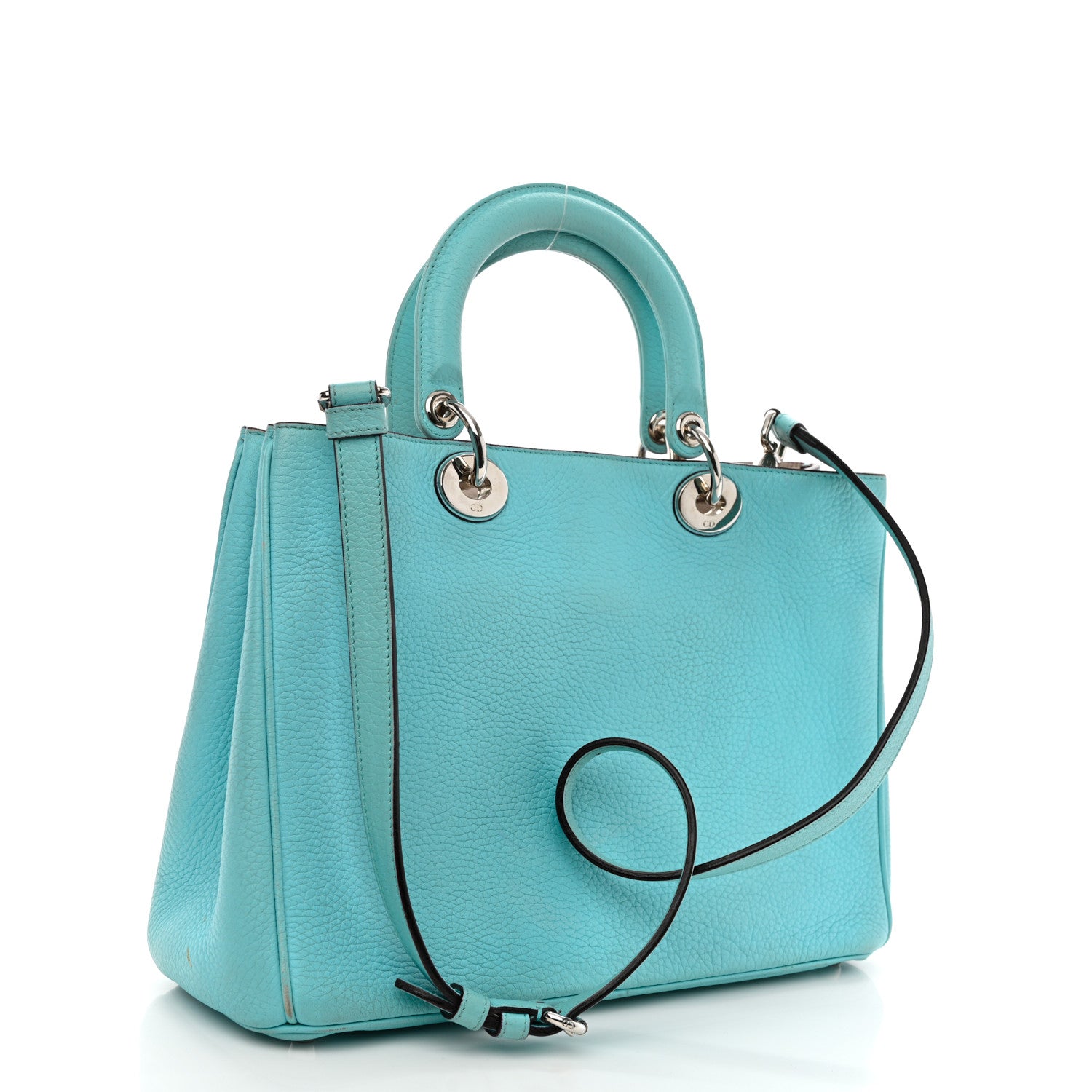 Christian Dior Bullcalf Medium Diorissimo Tote Light Blue 4 of 21