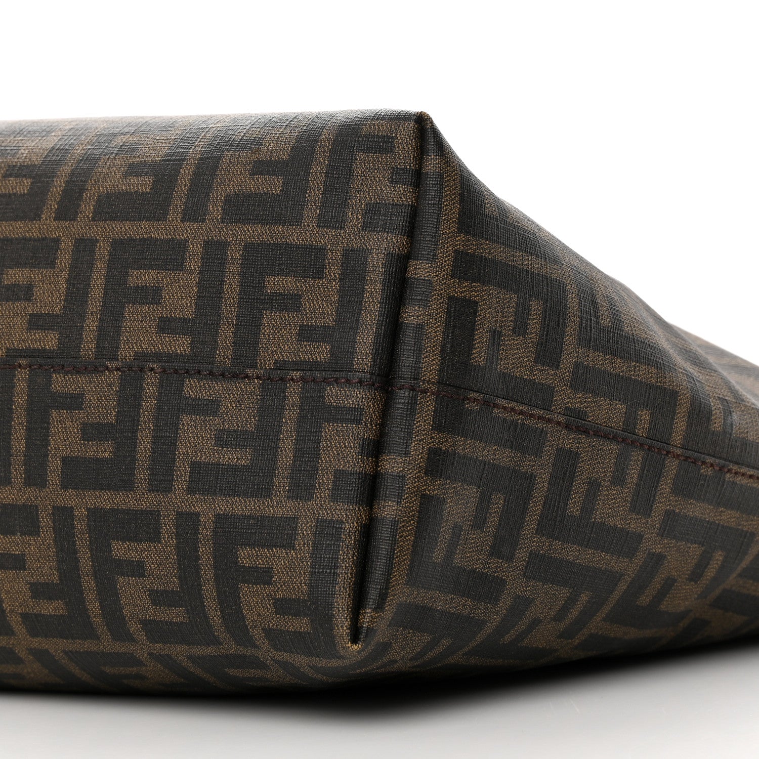 Fendi Zucca Spalmati Medium Roll Tote Tobacco Moro 10 of 14