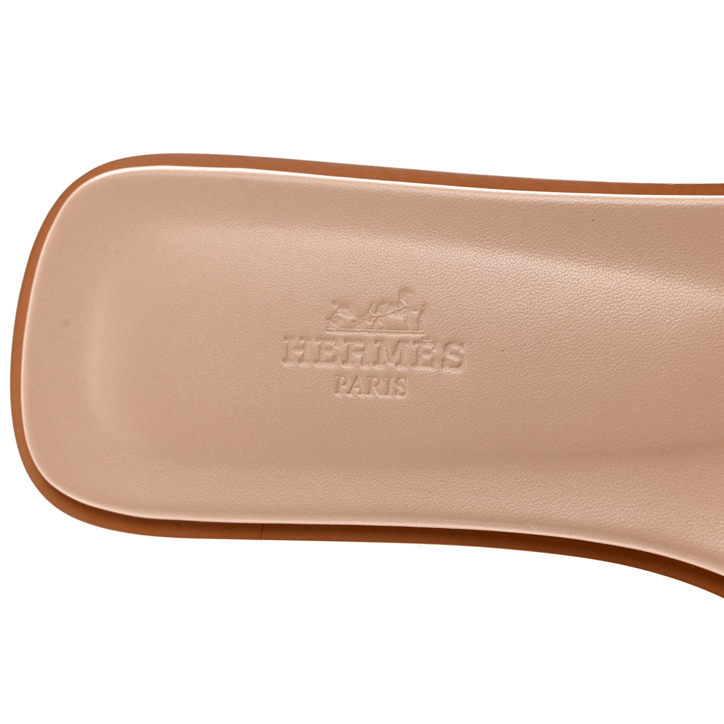 Box Calfskin Oran Sandals 39.5 Bois De Santal