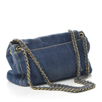 Prada Denim Shoulder Bag Avio 3 of 9