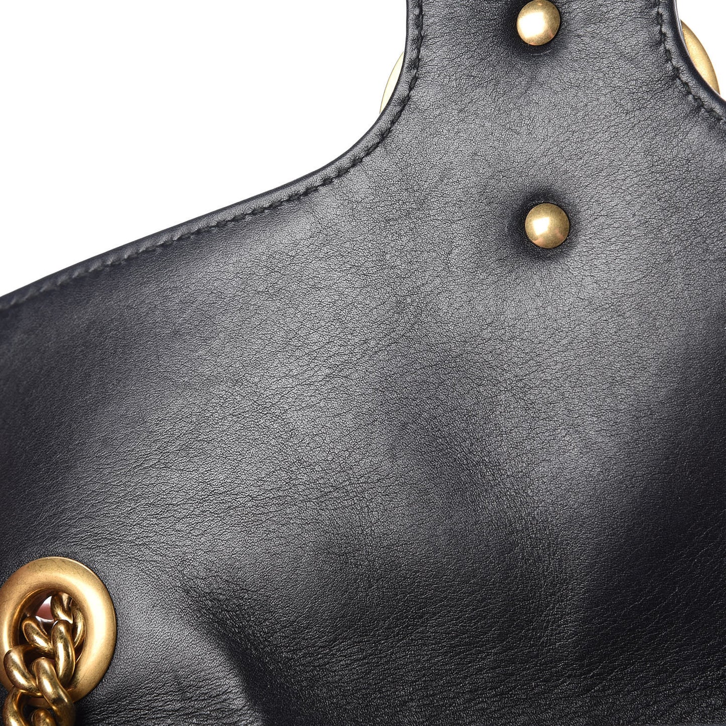 Calfskin Matelasse Small GG Marmont Shoulder Bag Black