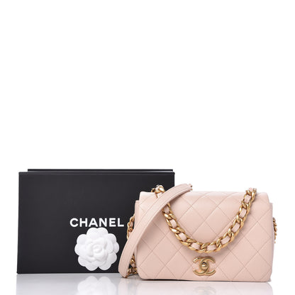 Chanel Caviar Quilted Small Fashion Therapy Flap Bag Beige 11 of 11