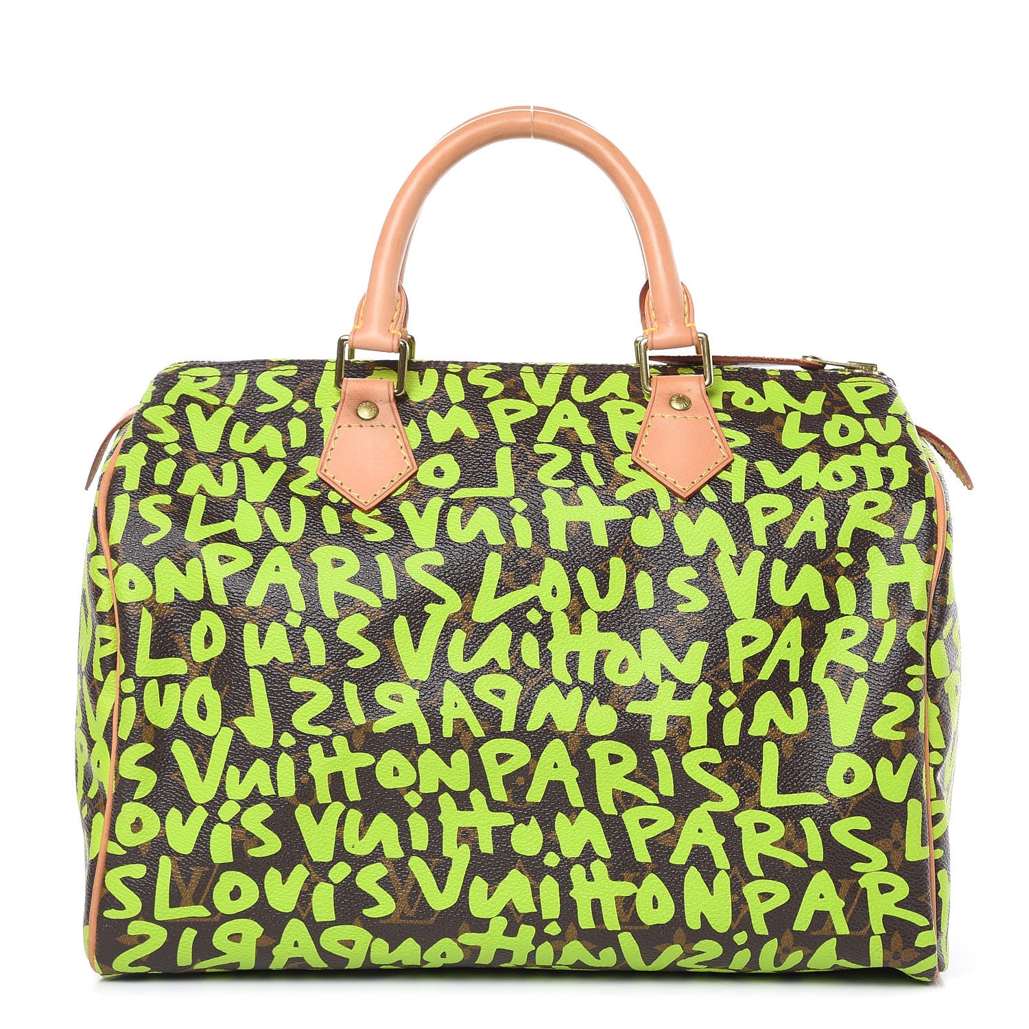 Louis Vuitton Monogram Graffiti Speedy 30 Green 1 of 14