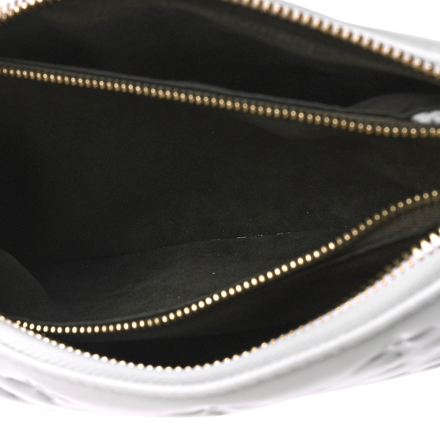 Lambskin Embossed Monogram Coussin BB White