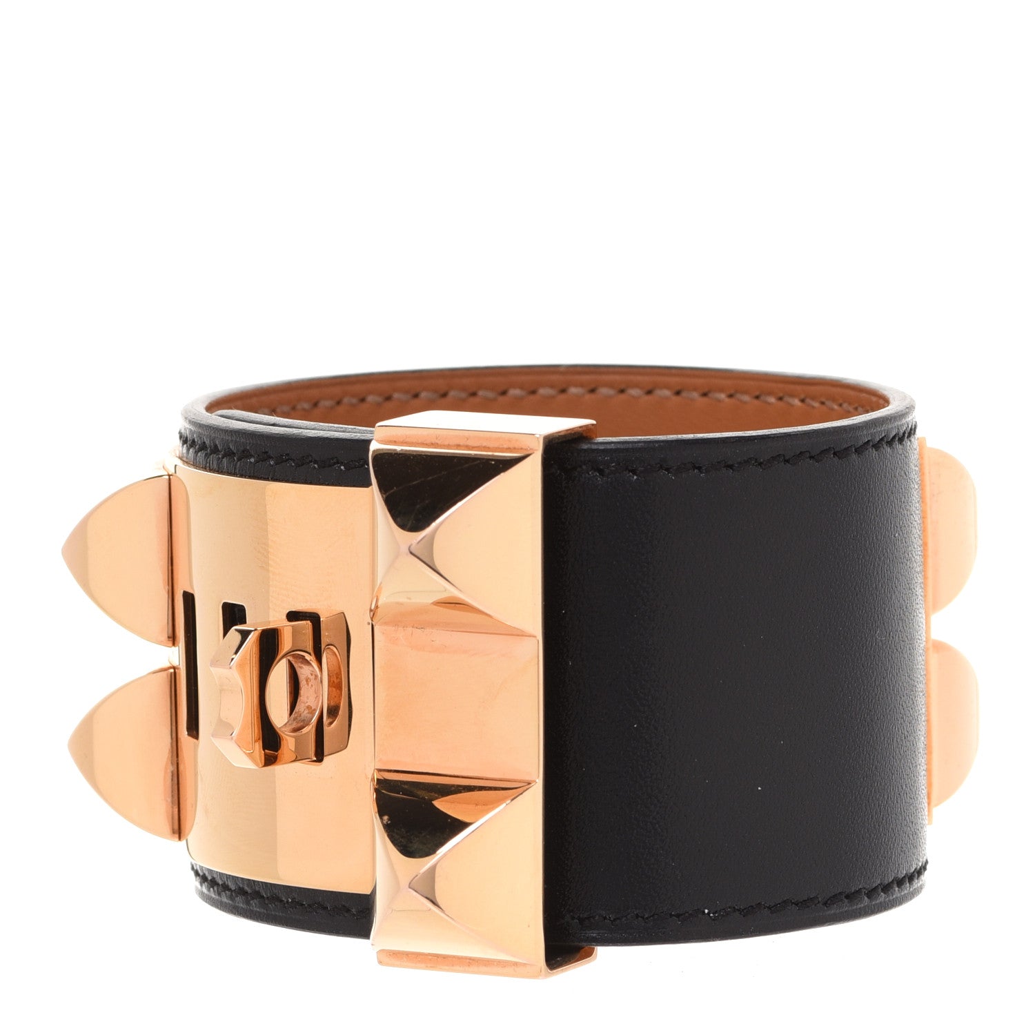 Hermes Chamonix Collier de Chien CDC Bracelet T2 Black 3 of 8