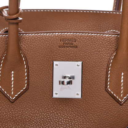 Hermes Natural Barenia Faubourg Birkin 30 Fauve 15 of 27