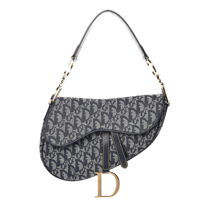 Christian Dior Monogram Saddle Bag Blue 1 of 7