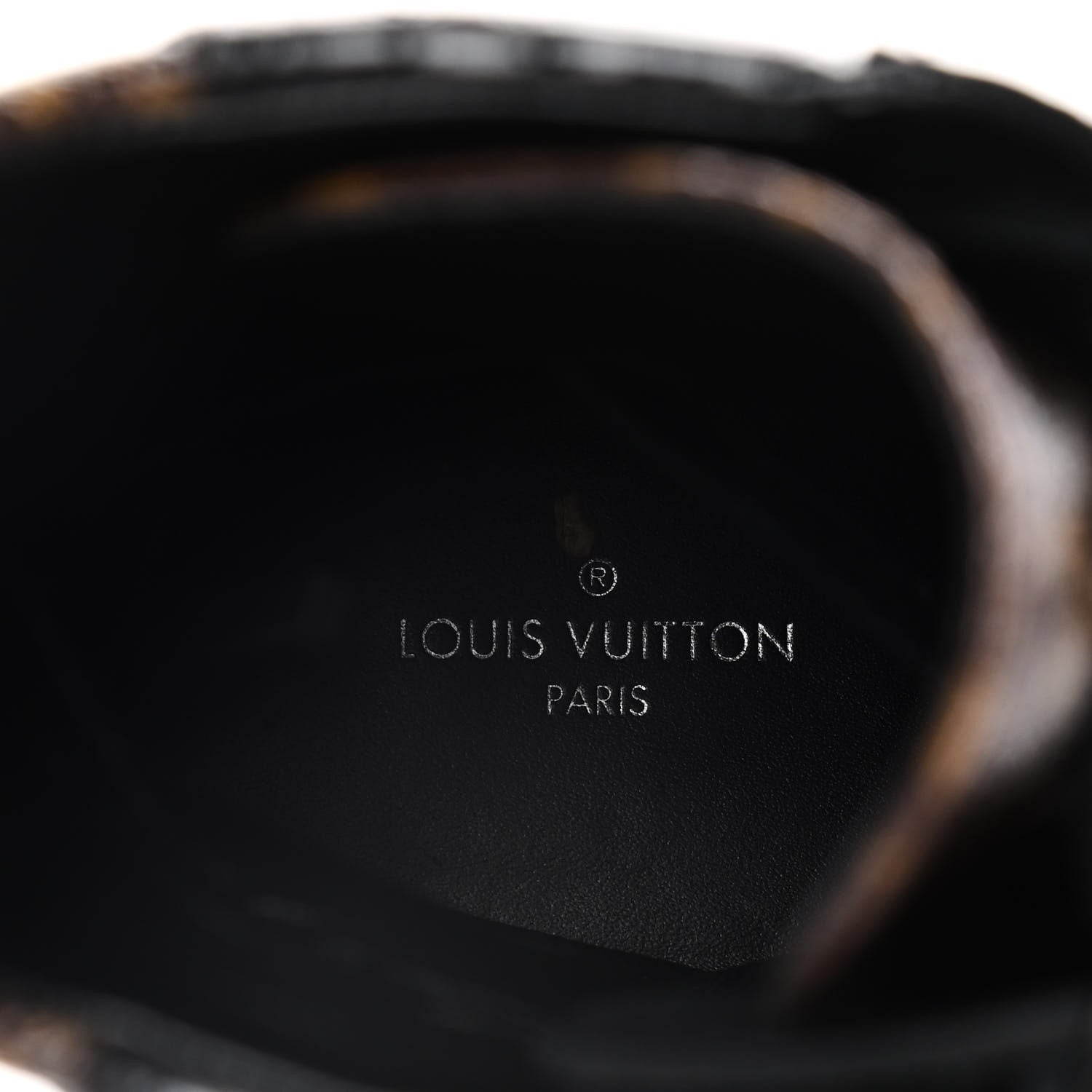 Louis Vuitton Suede Calfskin Monogram Laureate Platform Desert Boots 38 Black 9 of 13