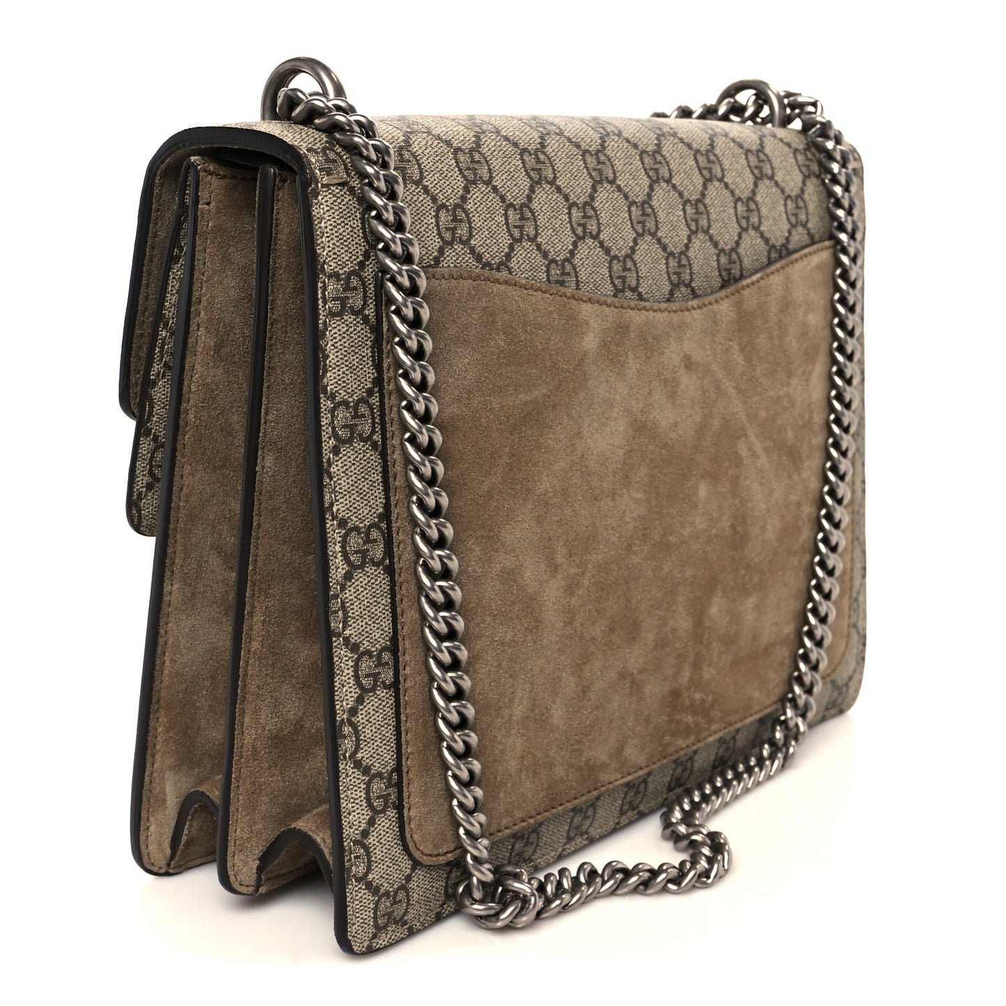 GG Supreme Monogram Medium Dionysus Shoulder Bag Taupe