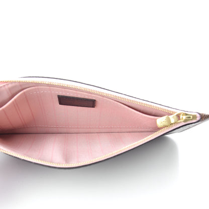 Louis Vuitton Damier Ebene Neverfull MM GM Pochette Rose Ballerine 5 of 12