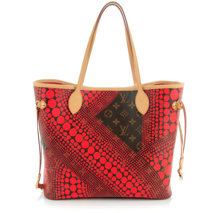 Louis Vuitton Monogram Kusama Waves Neverfull MM Red 1 of 7