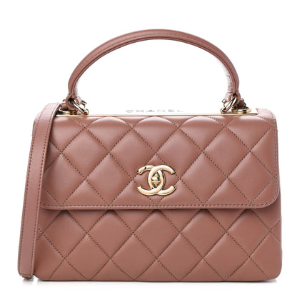 Chanel Lambskin Quilted Small Trendy CC Flap Dual Handle Bag Pink 1 of 10