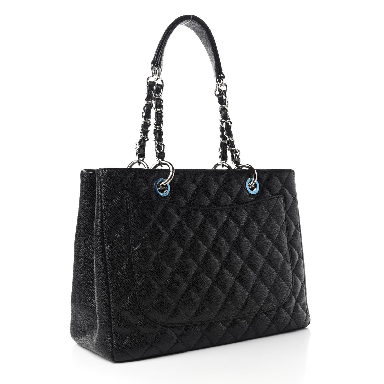 Chanel Caviar Quilted Grand Shopping Tote GST Black 3 of 10