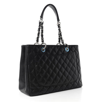 Chanel Caviar Quilted Grand Shopping Tote GST Black 3 of 10