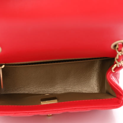 Chanel Lambskin Quilted Mini Pearl Crush Flap Red 5 of 7