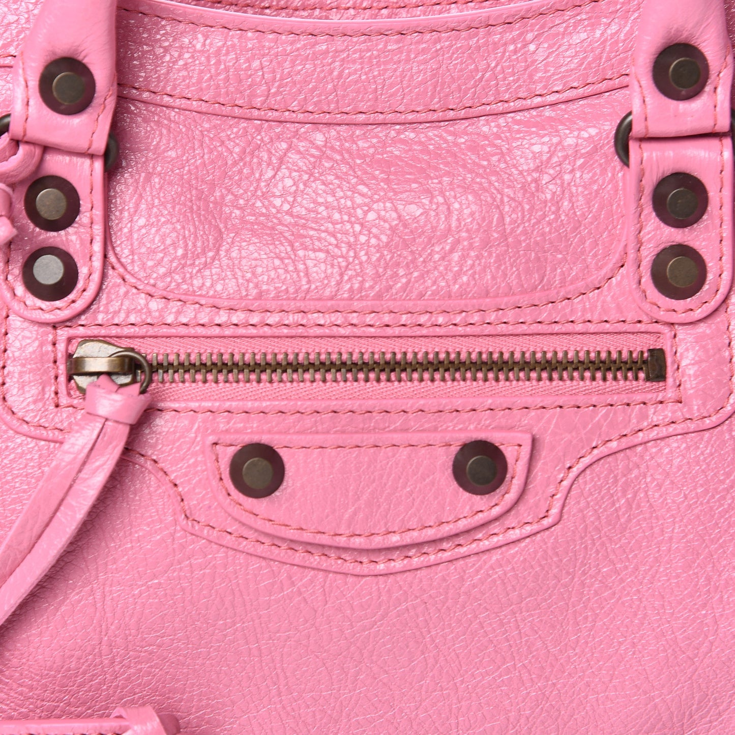 Agneau Classic Silver Hardware S City Rose Guimauve
