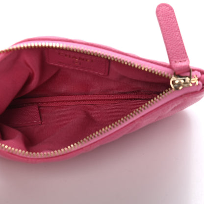 Chanel Caviar Quilted Small Cosmetic Case Pink 5 of 9