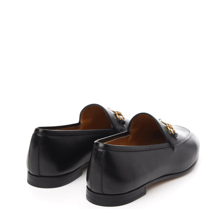 Gucci Calfskin Womens Jordaan Loafers 37.5 Black 5 of 10