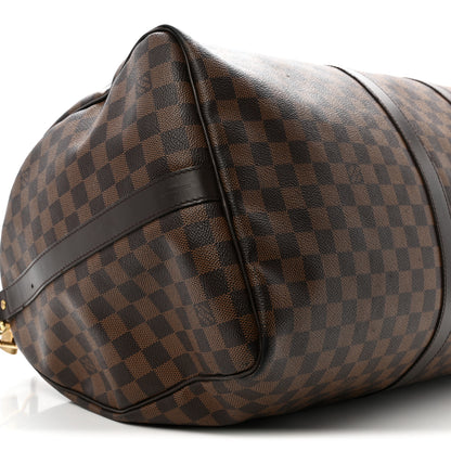 Louis Vuitton Damier Ebene Keepall Bandouliere 55 8 of 16
