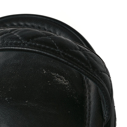 Chanel Lambskin Quilted Platform Sandals 38.5 Black 9 of 10