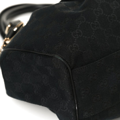 Gucci Monogram Medium Sukey Tote Black 7 of 14