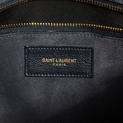 Saint Laurent Calfskin Large Sac de Jour Carryall Navy Blue 6 of 9