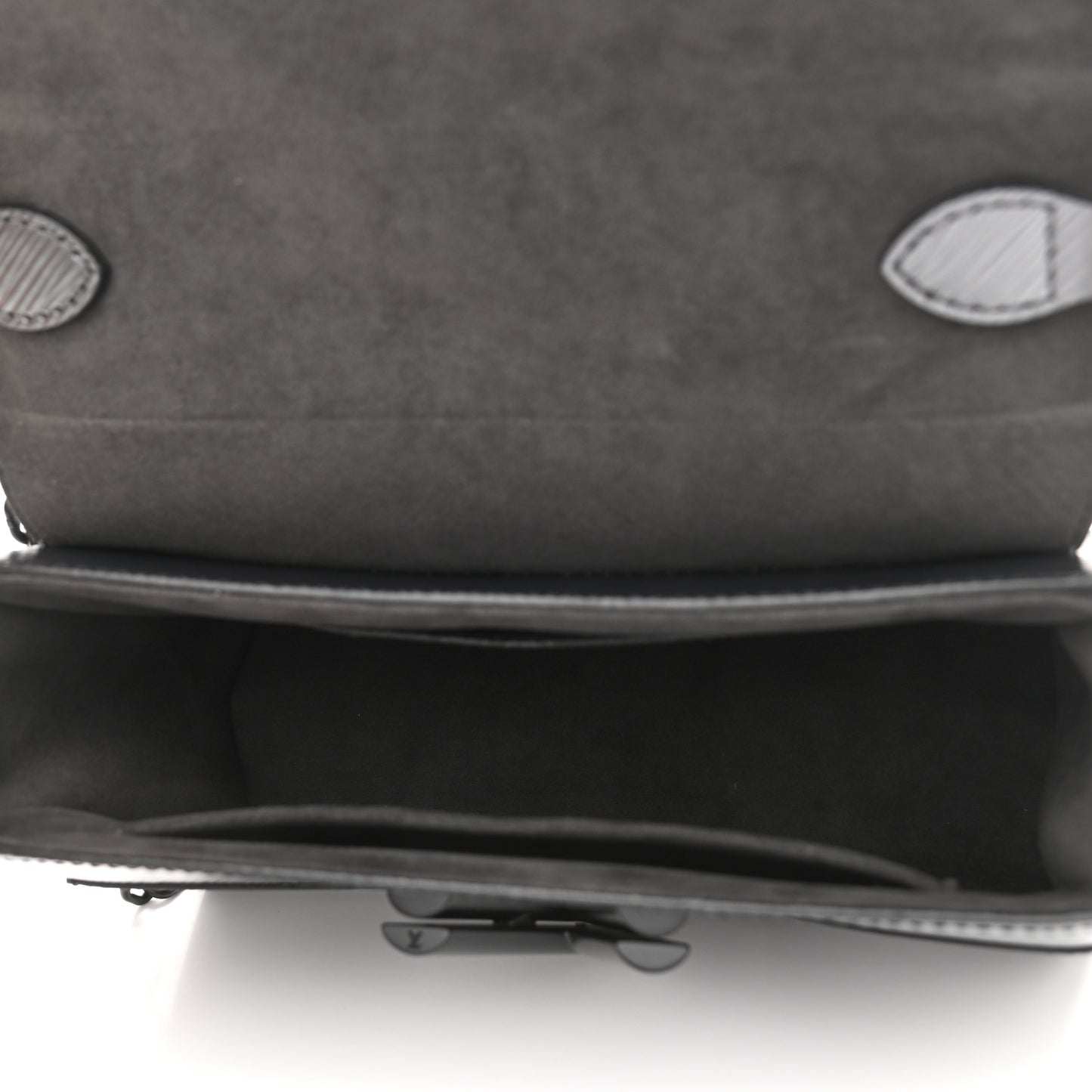 Epi Patent Twist Shoulder Bag MM Anthracite Nacre