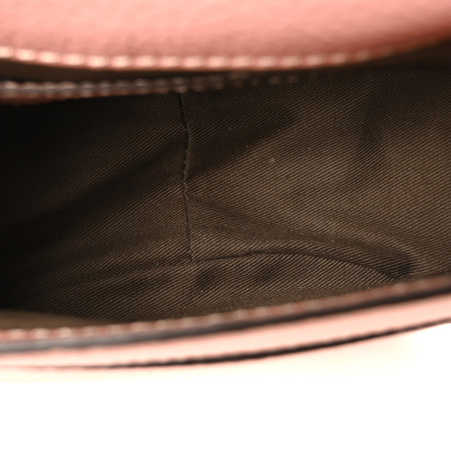 Grained Calfskin Small Marcie Saddle Bag Pink