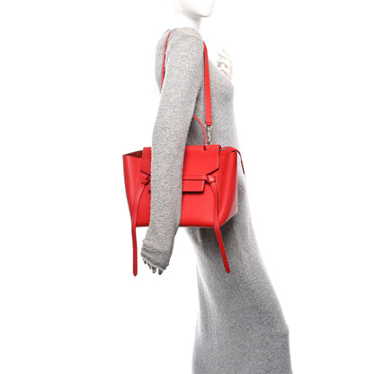 Celine Grained Calfskin Mini Belt Bag Vermillion 2 of 10