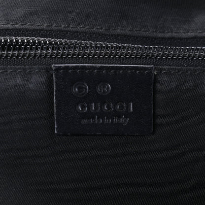 Gucci Denim Monogram Flat Messenger Bag Black 6 of 11
