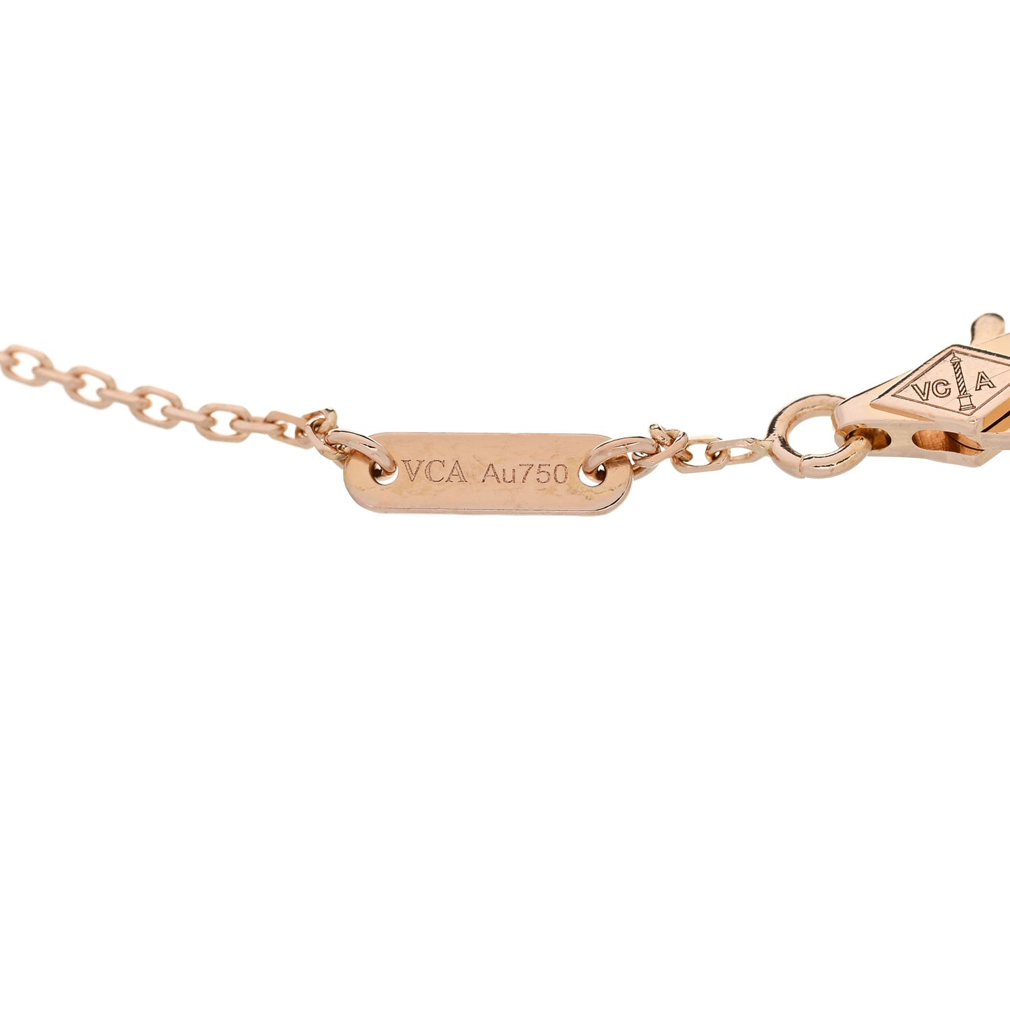 18K Rose Gold Carnelian Sweet Alhambra Bracelet