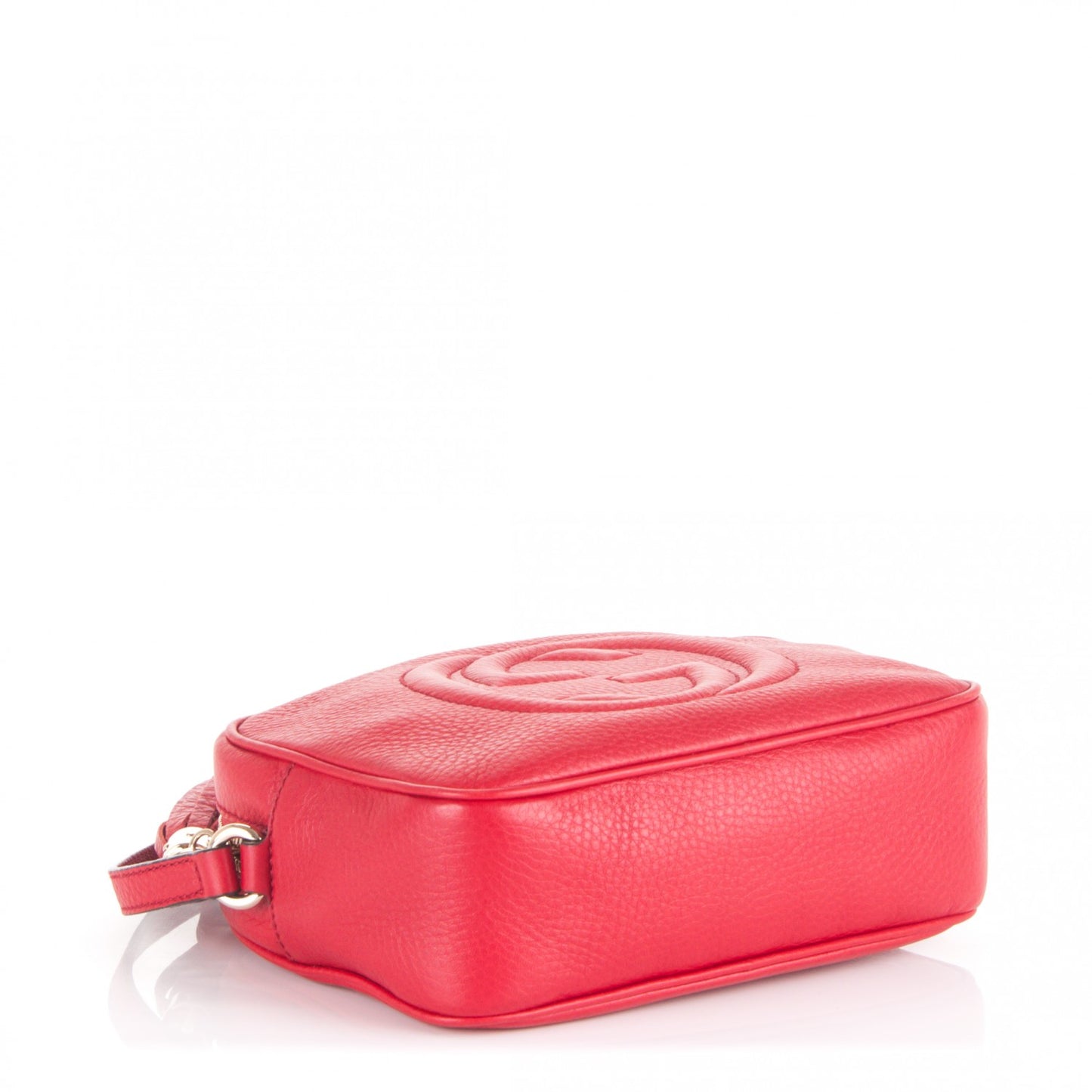 Pebbled Calfskin Small Soho Disco Bag Tabasco Red