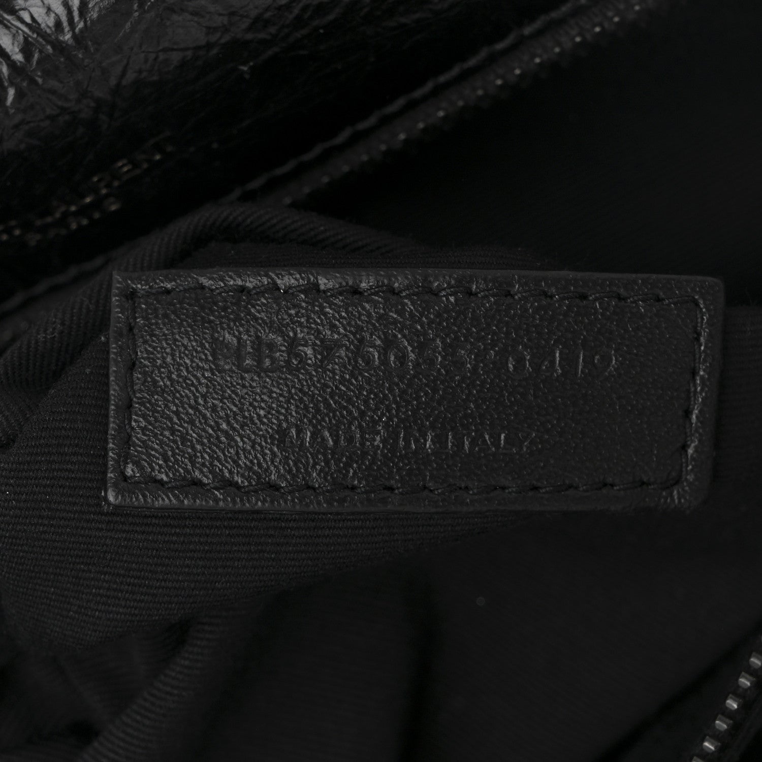 Saint Laurent Crinkled Calfskin Matelasse Monogram Medium Niki Chain Satchel Black 13 of 19