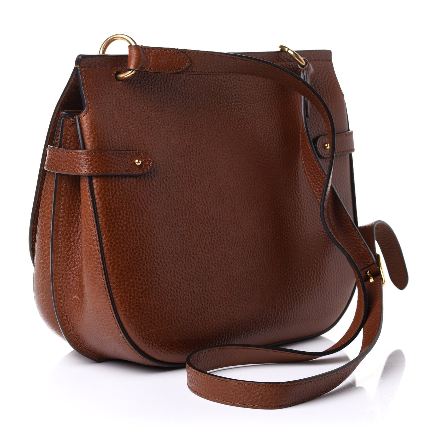 Mulberry Small Classic Grain Calfskin Amberley Satchel Oak 3 of 11