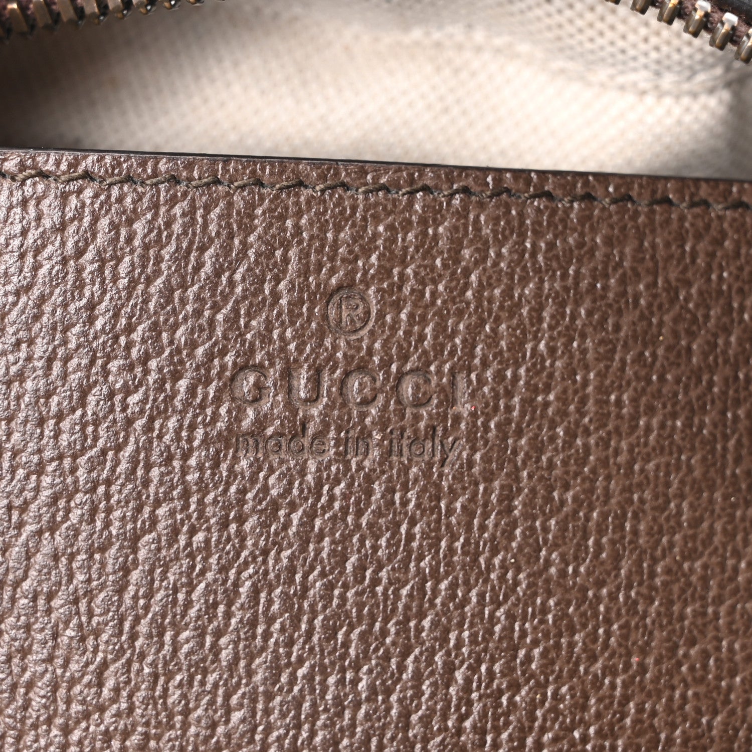 Gucci GG Supreme Monogram Textured Dollar Calfskin Web Ophidia Small Crossbody Bag Beige Ebony New Acero 6 of 11