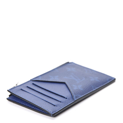Louis Vuitton Monogram Taiga Coin Card Holder Cobalt 1 of 8