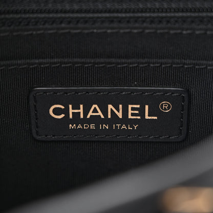 Chanel Calfskin Chevron Quilted Small Urban Spirit Backpack Black 6 of 12